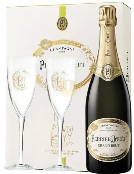 Coffret Champagne Brut Premier Cru + 2 flûtes