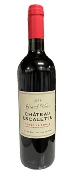 Cotes De Bourg Chateau Escalette 2016 Bio