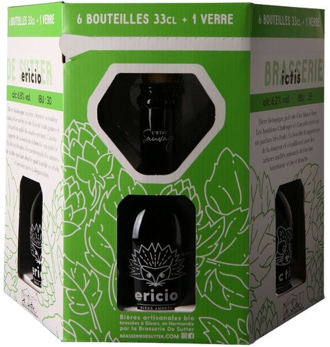 BIERE FRANCE NORMANDIE PACK ETAT SAUVAGE ICTIS&ALIETUM&ERICIO 6X33CL + 1V BIO