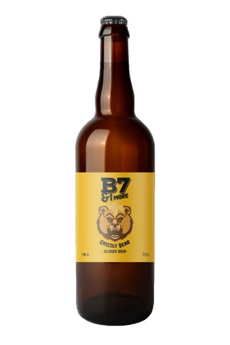 BIERE B7&1MORE GRIZZLY BEAR BLONDE 75CL 5%