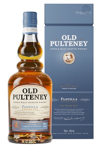 WHISKY ECOSSE HIGHLANDS SINGLE MALT OLD PULTENEY FLOTILLA 2012 46% 70CL