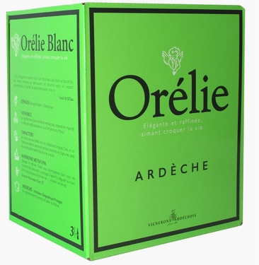 Bib 3 L Igp Ardeche Blanc Le Cube Orelie Sauvignon/chardonnay