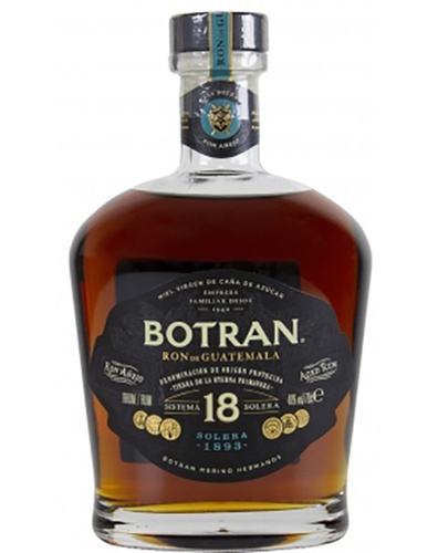 RHUM GUATEMALA BOTRAN SOLERA 18 40% 70CL AVEC ETUI